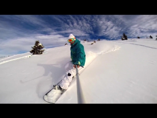 The Art of Ride - Snowboarding Off Piste Backcountry - DJI Phantom Xiaomi Yi Action Camera