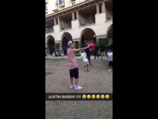 August 4: Fan taken video of Justin playing soccer in Beverly Hills, California