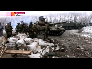 Репортаж из пригорода Углегорска,окружение украинской группировки вопрос времени 29.01.2015