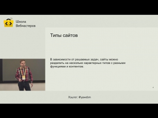 Школа вебмастеров Яндекс.Сайт. Зачем он и каким должен быть.Часть 1. Типы сайтов