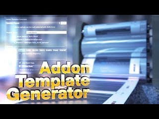 Blender 2.70 Addon : AddonTemplateGenerator