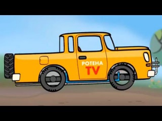 Çizgi film - Büyük yapılar - Araba - cartoons in Turkish
