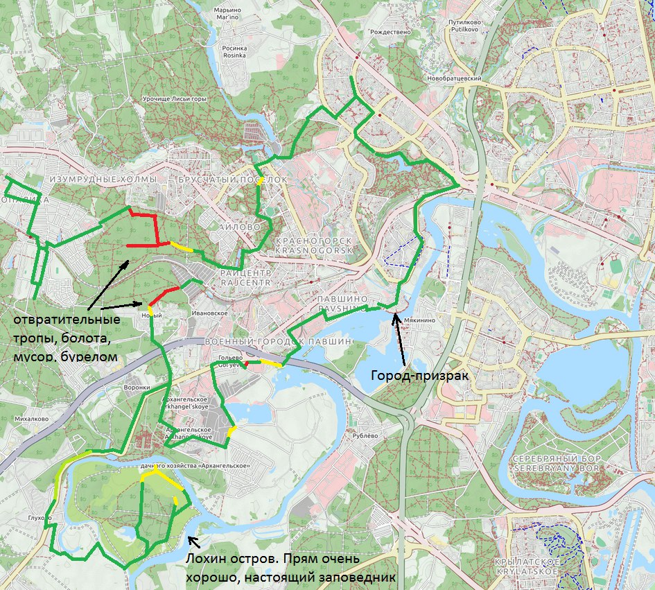 Карта красногорска московской области с районами