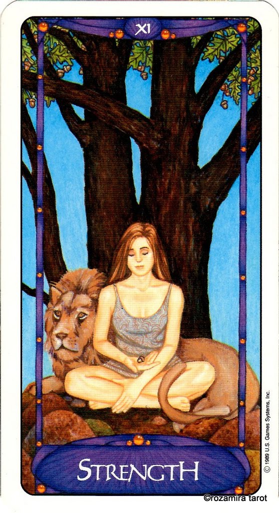 Карта таро сила на заставку телефона