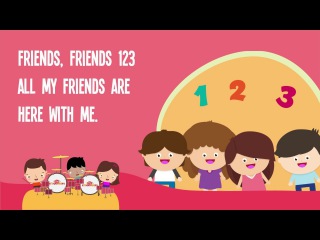 Friends, Friends 123 Song for Kids with Lyrics | Friendship Songs for Children | The Kiboomers