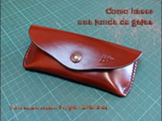 Cómo hacer una funda de gafas de cuero.