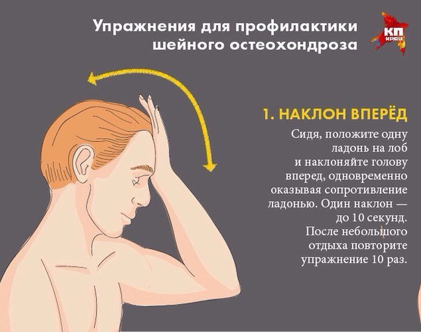 Шесть важных упражнений для профилактики шейного остеохондроза