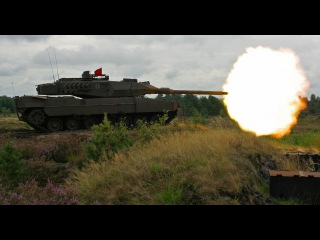 German main battle tank Leopard 2 Polish Army in action