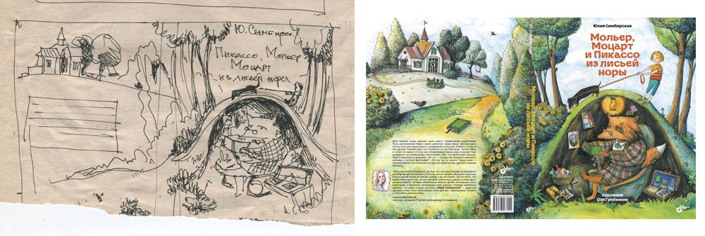 Лисья нора оригинальная обложка которую рисовала сестра