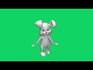 #Футаж_на_хромакее #Заяц. Футаж для #создания_видео