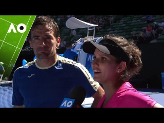 Sania Mirza/Ivan Dodig on court interview (SF) | Australian Open 2017