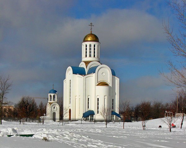 Блокадный храм на малой охте