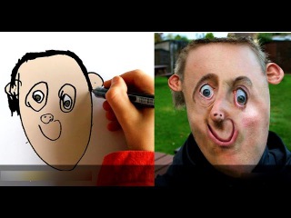 Папа добавил реальности рисункам сына. Drawings Into Reality