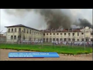Cerca de 200 presos fogem de penitenciária em Bauru (SP)