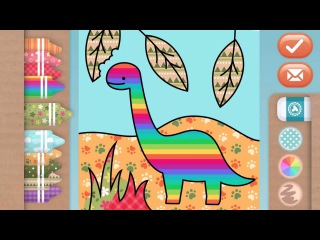 Toonia Colorbook | Dinosaurs Coloring Educational Game for Kids & Toddlers by 3fs