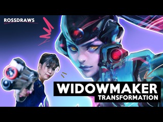 Transforming my MOM into WIDOWMAKER | RossDraws
