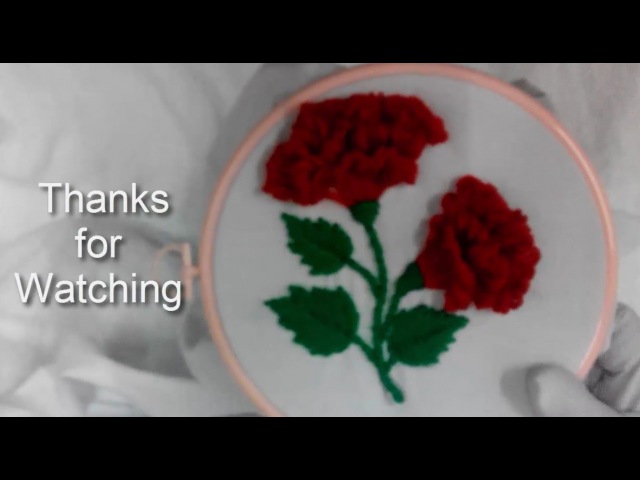 Hand Embroidery - Cock Flower Stitch