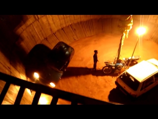 Dangarous car and bike stunt -death well- common in Indian local exibition or fairs
