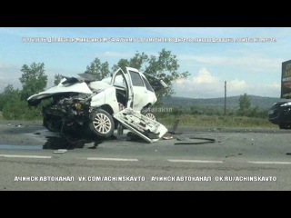 20.06.2016. ДТП Абакан-Минусинск М-54, 426 км. Водитель приоры девушка погибла на месте.