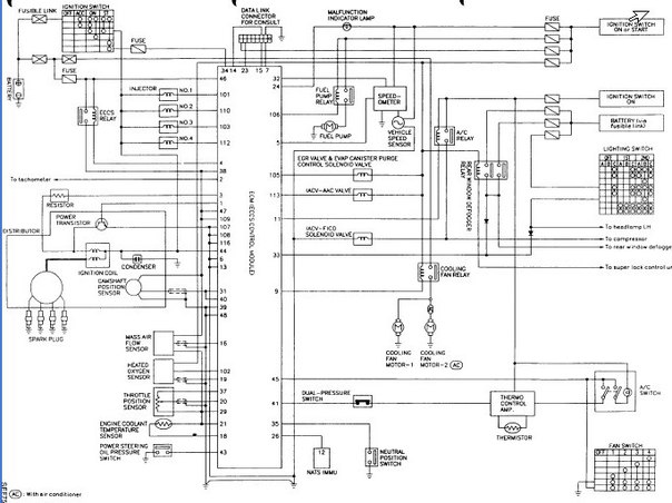 Электросхема ниссан альмера классик