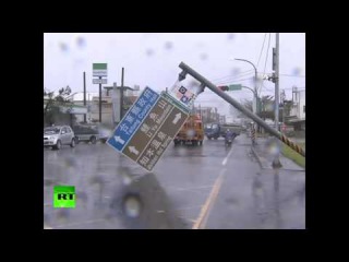 Destruction & Devastation As Typhoon Nepartak Slams Into Taiwan