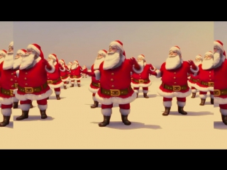 Santa Claus Dancing Jingle Bell Rock (Brenda Lee 1958) Topaz 2015
