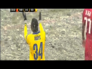 Birama Ndoye Shocking Red Card HD | Rubin Kazan 0-0 Sion - 26-11-2015
