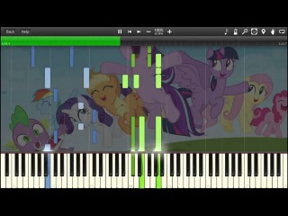 MLP: FiM - Friends Are Always There For You - Synthesia Piano Cover