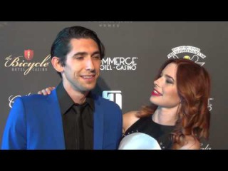 Max Landis and Chloe Dykstra arriving to the Wounded Warrior Amputee Softball Team Charity Gala