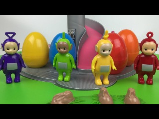 Tomy Teletubbies Home Hill Playset tinky winky dipsy laa laa po noo-noo surprise eggs