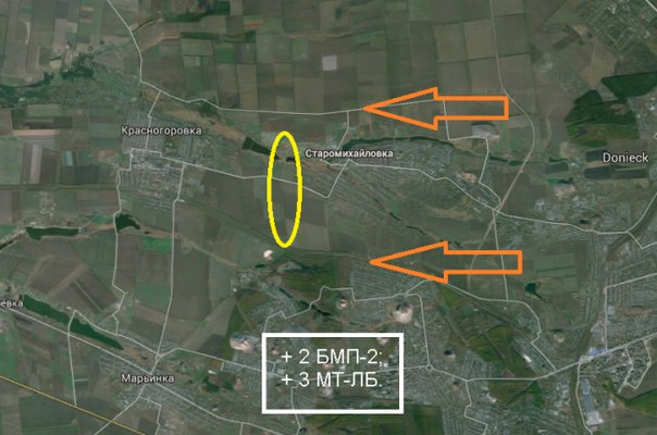 Старомихайловка карта донецкой области