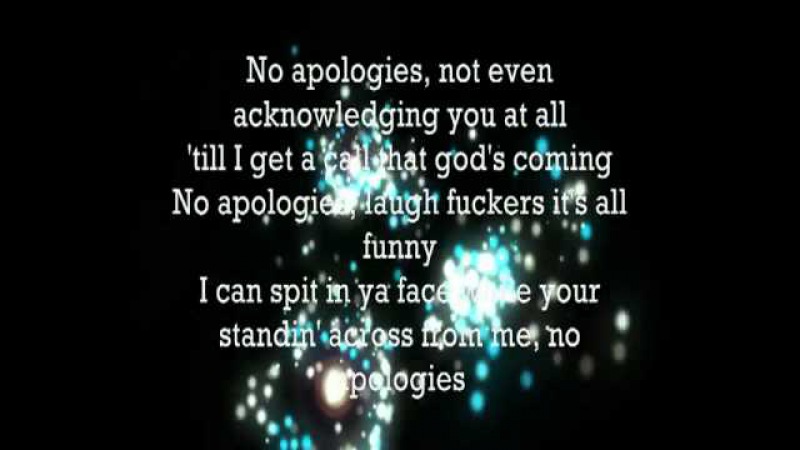 Eminem No Apologies Lyrics