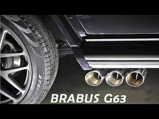 Настройка выхлопа BRABUS G63 Гелендваген