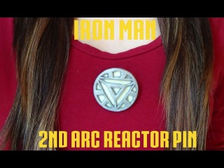 2nd Arc Reactor Pin {Iron Man} - Polymer Clay!