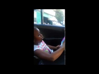 Little Black Girl Speaking Korean to Taxi Driver (English Subtitles)