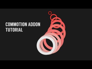 Simple motiongraphics with Commotion add-on