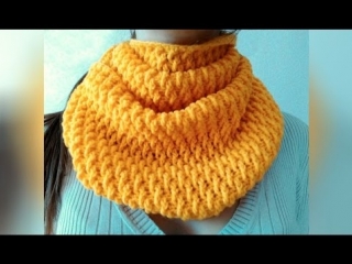 Шарф крючком, для начинающих. How to crochet a scarf