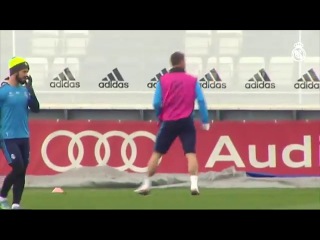 It's great to see captain Sergio Ramos back training with the group!