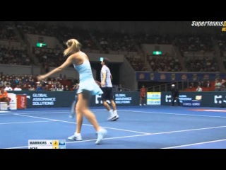 MARIA SHARAPOVA/PIERRE HUGUES HERBERT vs ROHAN BOPANNA/SANIA MIRZA Highlights ᴴᴰ IPTL 2015