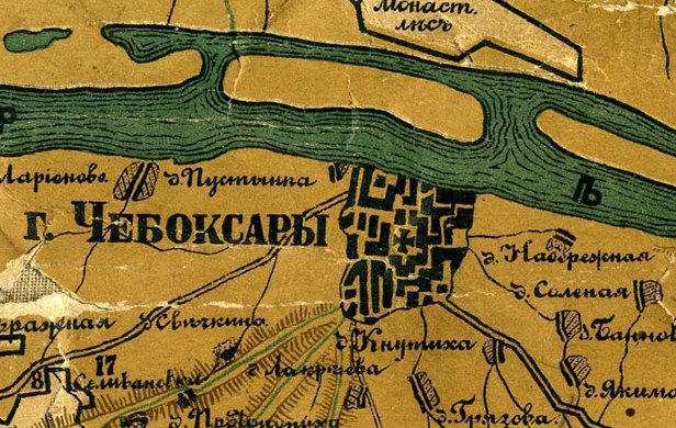 Казанская губерния уезды и волости карта