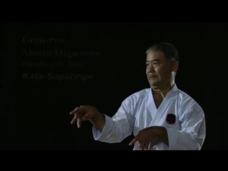 Okinawan karate master. Kata