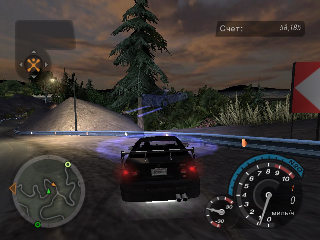 Карта скрытых гонок в nfs underground 2