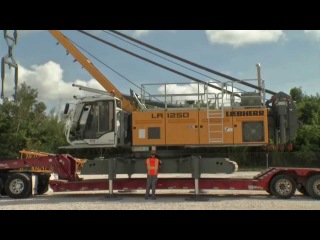 Liebherr - Self assembly system for the LR 1250 crawler crane