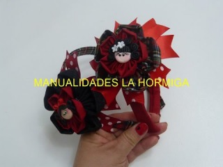 Diademas con Moños diseño escolar paso a paso , headband for school