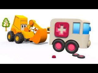 Excavator Max Surprise Eggs 🚑 Ambulance for kids. Children videos & kids cartoons. Car cartoons.