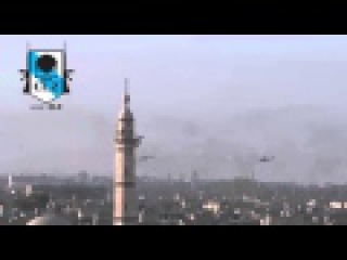 Siria - Homs - 4 Helicópteros Rusos Mi-24 aterrorizan a los terroristas a bombazos - 17 Octubre 2015