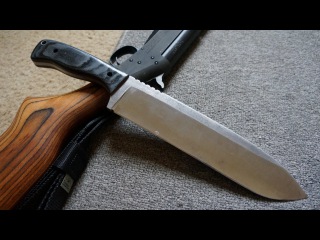 Knifemaking: Making a 1075 High Carbon steel Chopper.