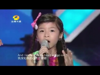 Titanic song by 6-year-old asian girl (2014 г.)