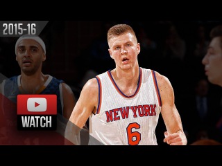 Kristaps Porzingis Full PS Highlights vs Bauru (2015.10.07) - 7 Pts, Knicks Debut!