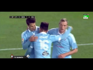 Gol de Guidetti UD Almería (1-3) RC Celta Copa del Rey 4ª eliminatoria Ida